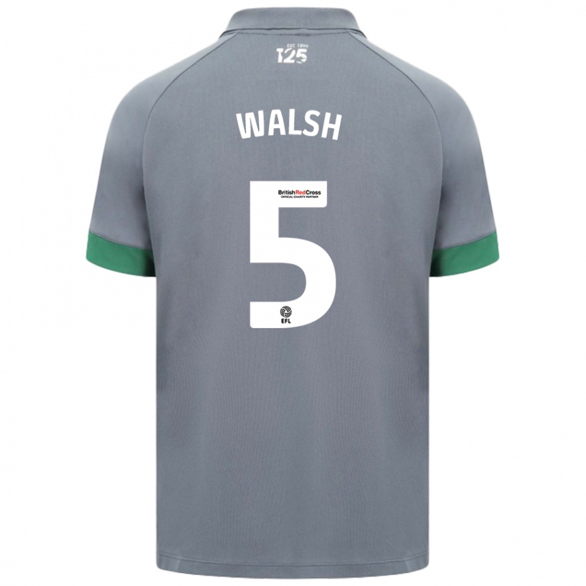 Niño Camiseta Siobhan Walsh #5 Gris Oscuro 2ª Equipación 2024/25 La Camisa México