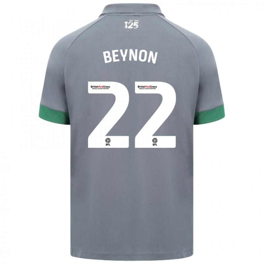 Niño Camiseta Emma Beynon #22 Gris Oscuro 2ª Equipación 2024/25 La Camisa México