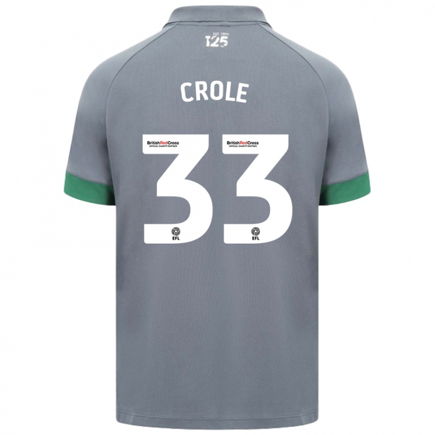 Niño Camiseta James Crole #33 Gris Oscuro 2ª Equipación 2024/25 La Camisa México