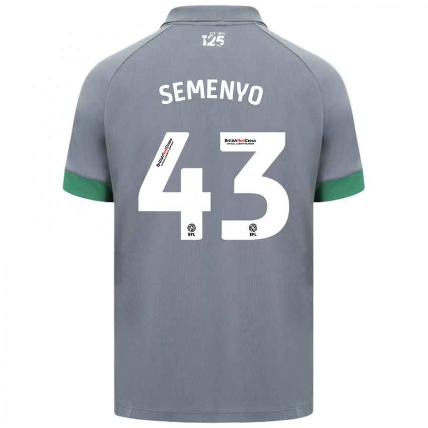 Niño Camiseta Jai Semenyo #43 Gris Oscuro 2ª Equipación 2024/25 La Camisa México