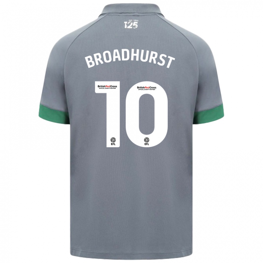 Niño Camiseta Danielle Broadhurst #10 Gris Oscuro 2ª Equipación 2024/25 La Camisa México