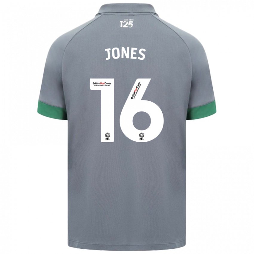 Niño Camiseta Ellie Jones #16 Gris Oscuro 2ª Equipación 2024/25 La Camisa México