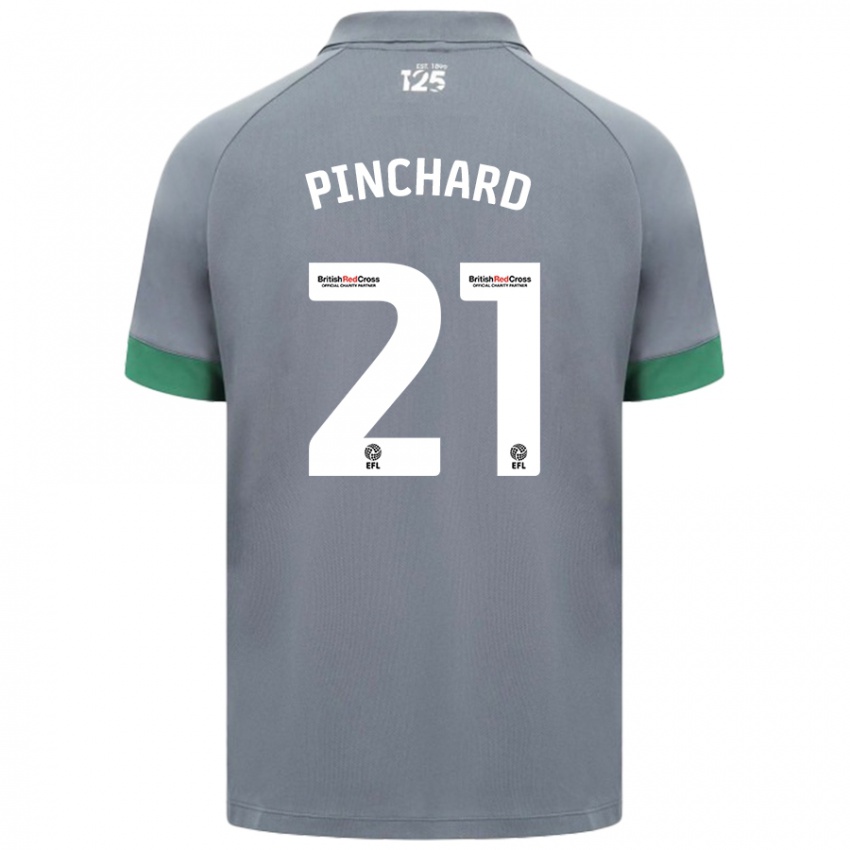 Niño Camiseta Cerys Pinchard #21 Gris Oscuro 2ª Equipación 2024/25 La Camisa México