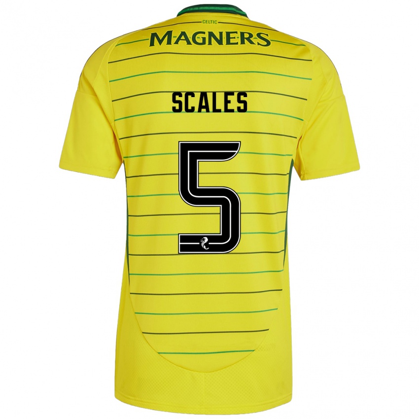 Niño Camiseta Liam Scales #5 Amarillo 2ª Equipación 2024/25 La Camisa México