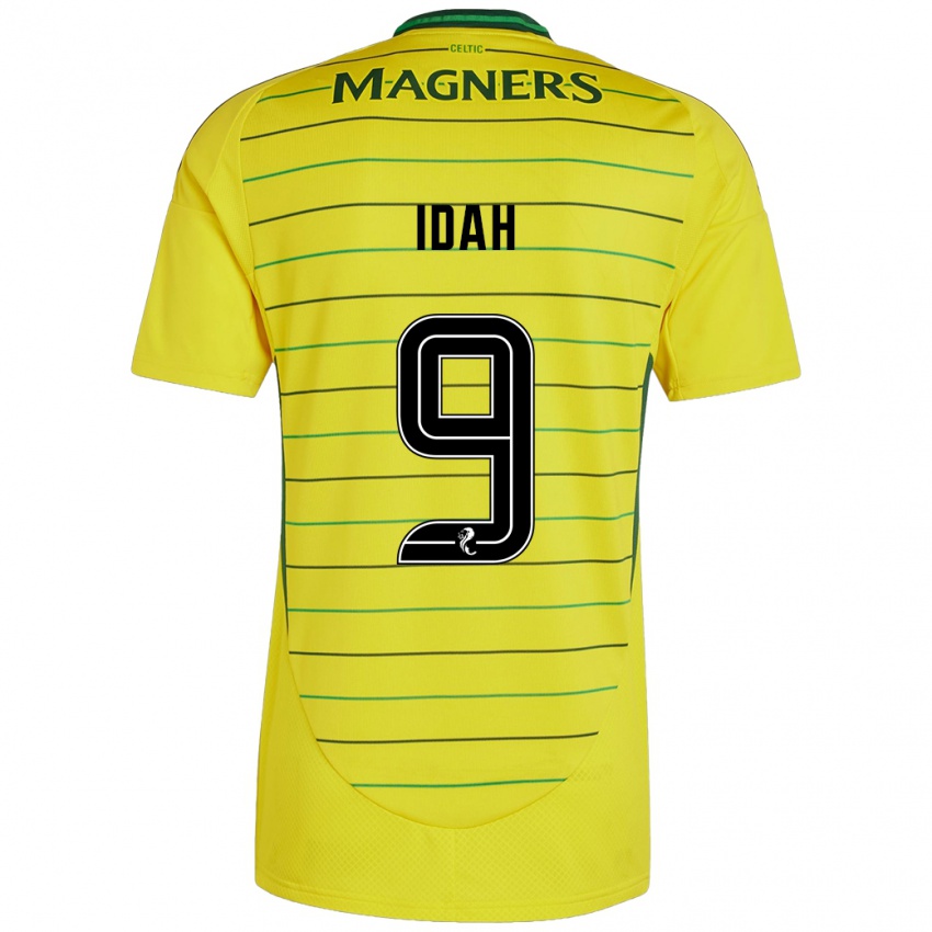 Niño Camiseta Adam Idah #9 Amarillo 2ª Equipación 2024/25 La Camisa México