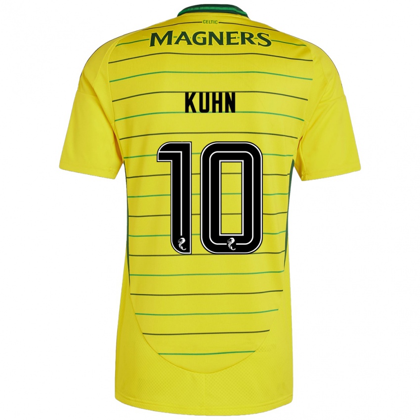 Niño Camiseta Nicolas Kühn #10 Amarillo 2ª Equipación 2024/25 La Camisa México