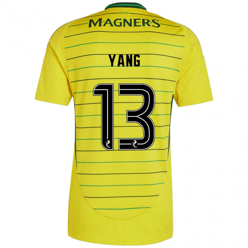 Niño Camiseta Hyun-Jun Yang #13 Amarillo 2ª Equipación 2024/25 La Camisa México