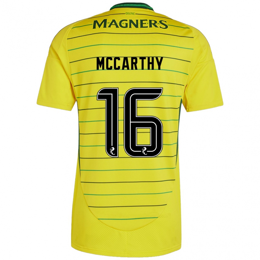 Niño Camiseta James Mccarthy #16 Amarillo 2ª Equipación 2024/25 La Camisa México