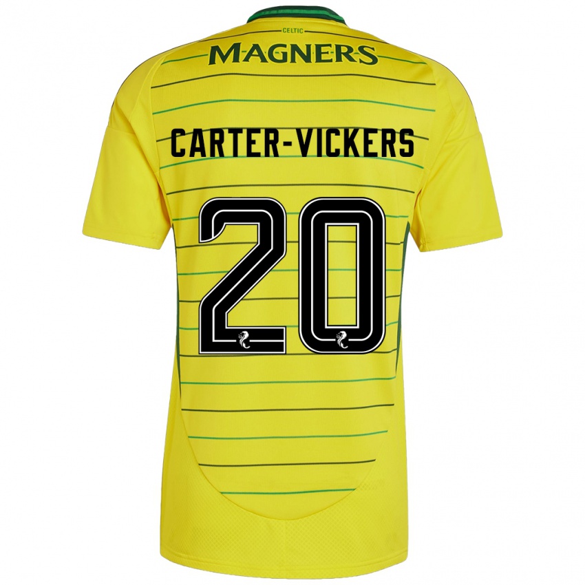 Niño Camiseta Cameron Carter-Vickers #20 Amarillo 2ª Equipación 2024/25 La Camisa México