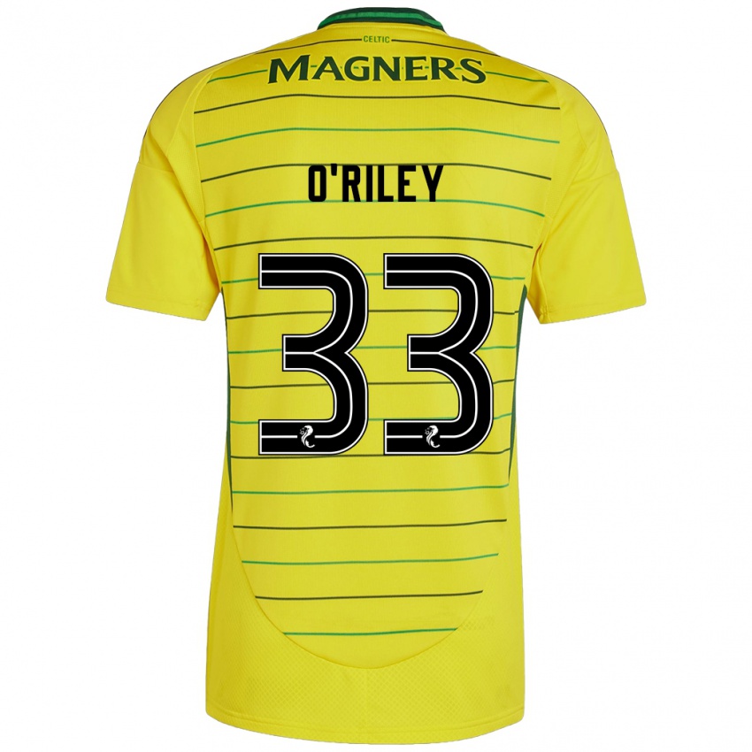 Niño Camiseta Matt O'riley #33 Amarillo 2ª Equipación 2024/25 La Camisa México