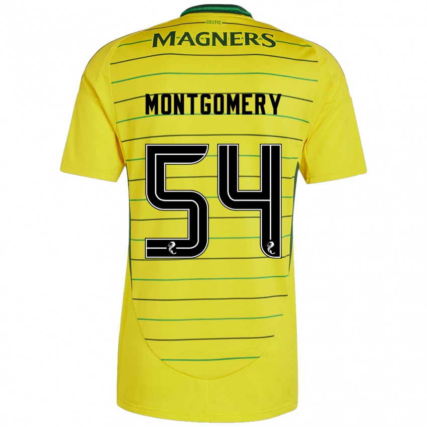 Niño Camiseta Adam Montgomery #54 Amarillo 2ª Equipación 2024/25 La Camisa México