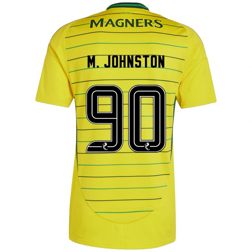 Niño Camiseta Mikey Johnston #90 Amarillo 2ª Equipación 2024/25 La Camisa México