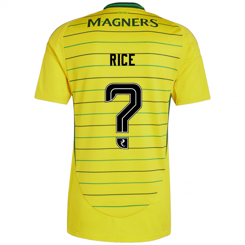 Niño Camiseta Aidan Rice #0 Amarillo 2ª Equipación 2024/25 La Camisa México