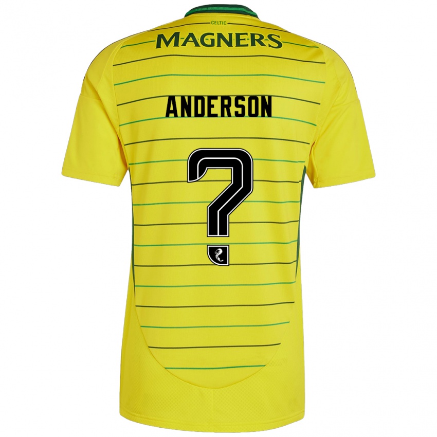 Niño Camiseta Matthew Anderson #0 Amarillo 2ª Equipación 2024/25 La Camisa México