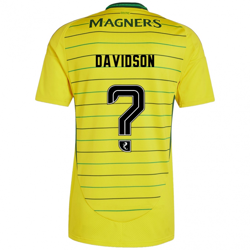 Niño Camiseta Alasdair Davidson #0 Amarillo 2ª Equipación 2024/25 La Camisa México