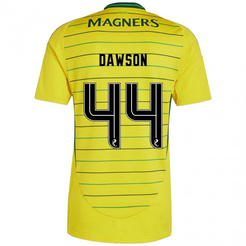 Niño Camiseta Joey Dawson #44 Amarillo 2ª Equipación 2024/25 La Camisa México