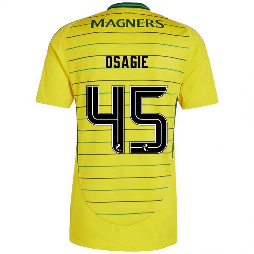 Niño Camiseta Justin Osagie #45 Amarillo 2ª Equipación 2024/25 La Camisa México