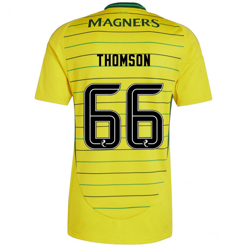 Niño Camiseta Corey Thomson #66 Amarillo 2ª Equipación 2024/25 La Camisa México