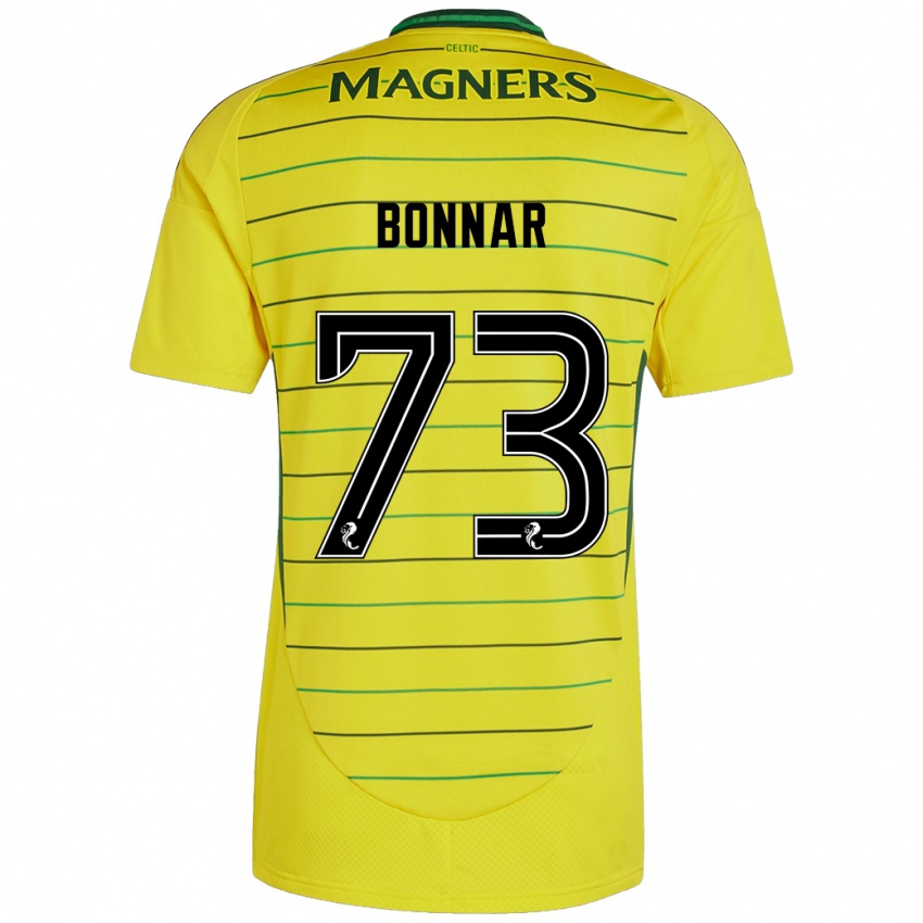 Niño Camiseta Jude Bonnar #73 Amarillo 2ª Equipación 2024/25 La Camisa México