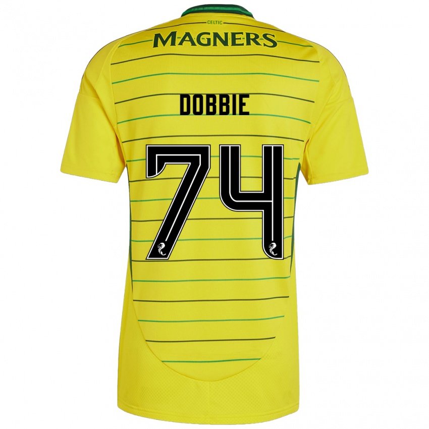 Niño Camiseta Lewis Dobbie #74 Amarillo 2ª Equipación 2024/25 La Camisa México