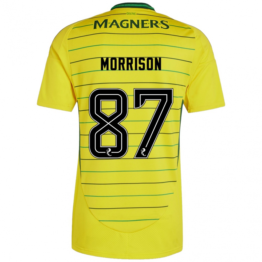 Niño Camiseta Joe Morrison #87 Amarillo 2ª Equipación 2024/25 La Camisa México