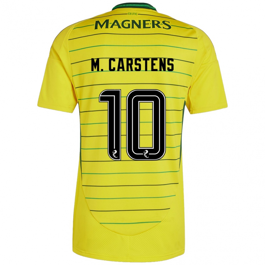 Niño Camiseta Mathilde Carstens #10 Amarillo 2ª Equipación 2024/25 La Camisa México