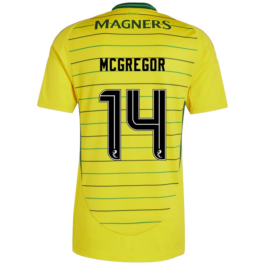 Niño Camiseta Shannon Mcgregor #14 Amarillo 2ª Equipación 2024/25 La Camisa México