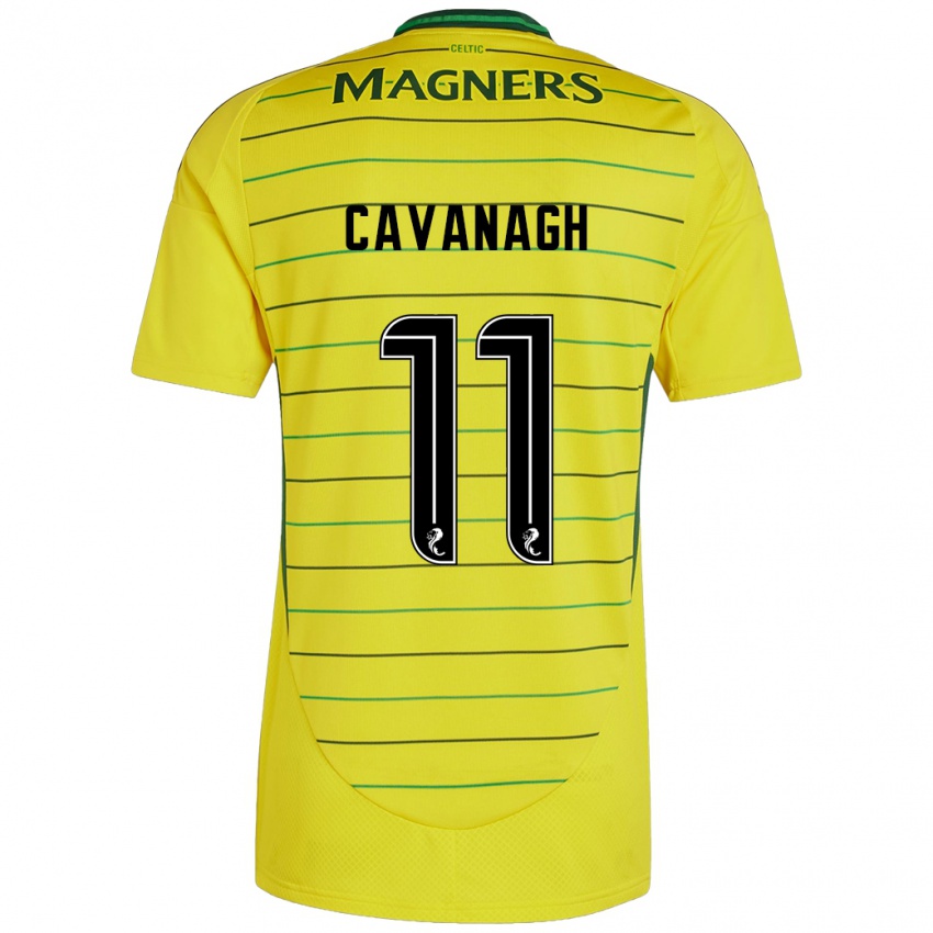 Niño Camiseta Colette Cavanagh #11 Amarillo 2ª Equipación 2024/25 La Camisa México