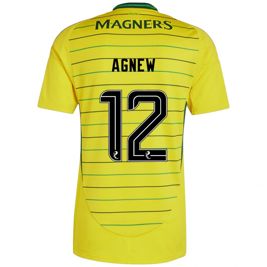 Niño Camiseta Murphy Agnew #12 Amarillo 2ª Equipación 2024/25 La Camisa México