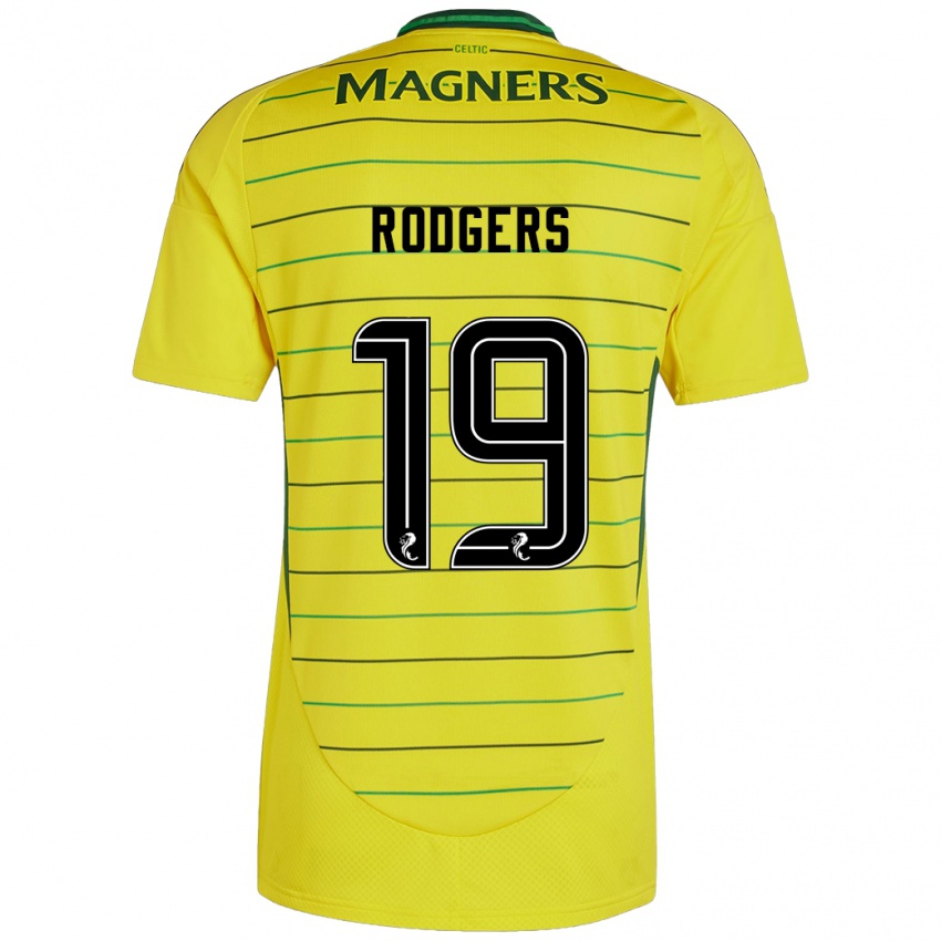 Niño Camiseta Lisa Rodgers #19 Amarillo 2ª Equipación 2024/25 La Camisa México