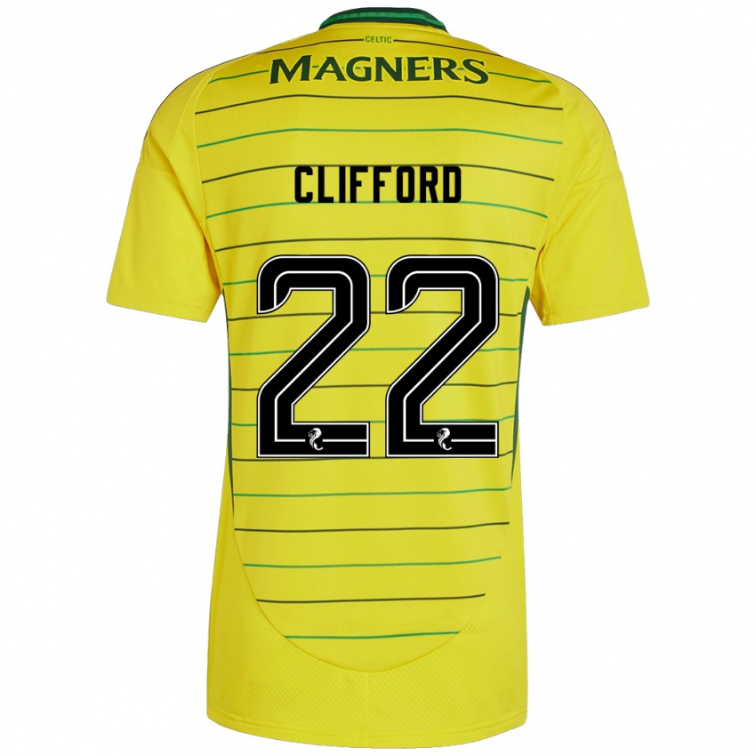 Niño Camiseta Lucy Ashworth-Clifford #22 Amarillo 2ª Equipación 2024/25 La Camisa México