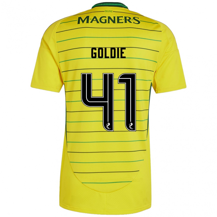 Niño Camiseta Clare Goldie #41 Amarillo 2ª Equipación 2024/25 La Camisa México