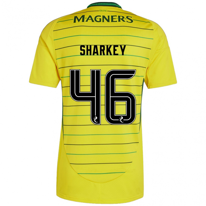 Niño Camiseta Amy Sharkey #46 Amarillo 2ª Equipación 2024/25 La Camisa México