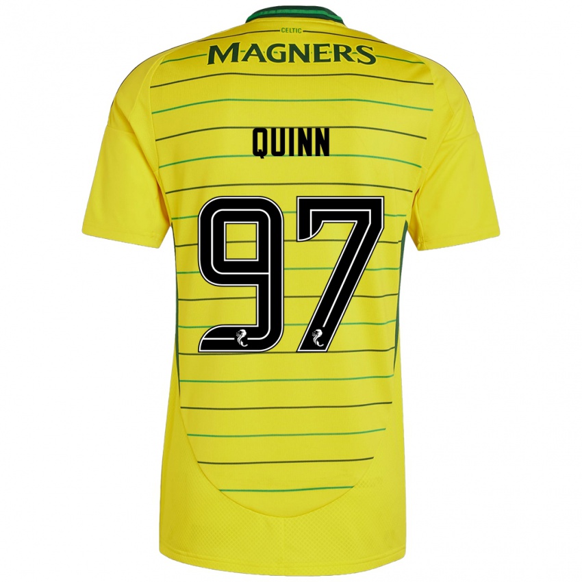 Niño Camiseta Ben Quinn #97 Amarillo 2ª Equipación 2024/25 La Camisa México