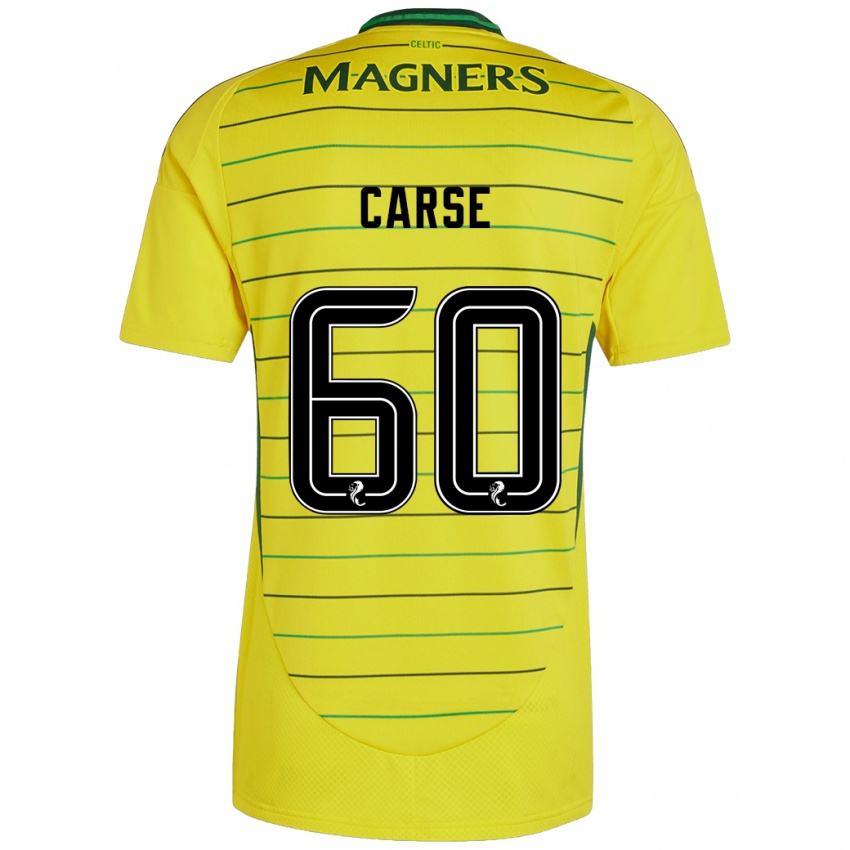 Niño Camiseta Mackenzie Carse #60 Amarillo 2ª Equipación 2024/25 La Camisa México