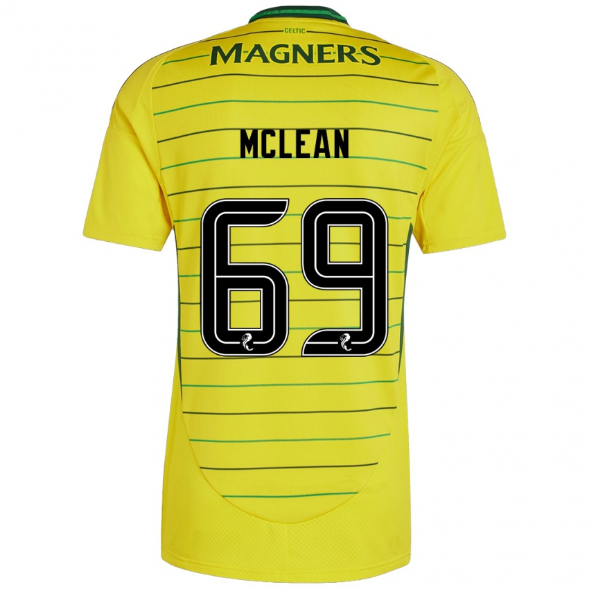 Niño Camiseta Kai Mclean #69 Amarillo 2ª Equipación 2024/25 La Camisa México