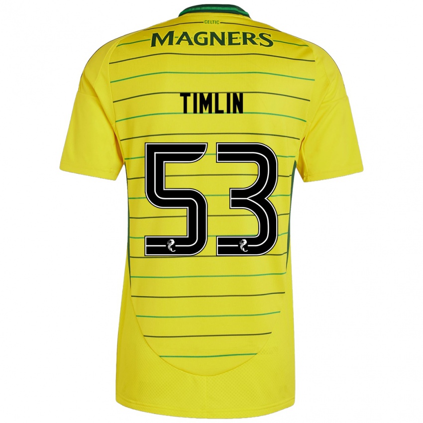 Niño Camiseta Sophie Timlin #53 Amarillo 2ª Equipación 2024/25 La Camisa México