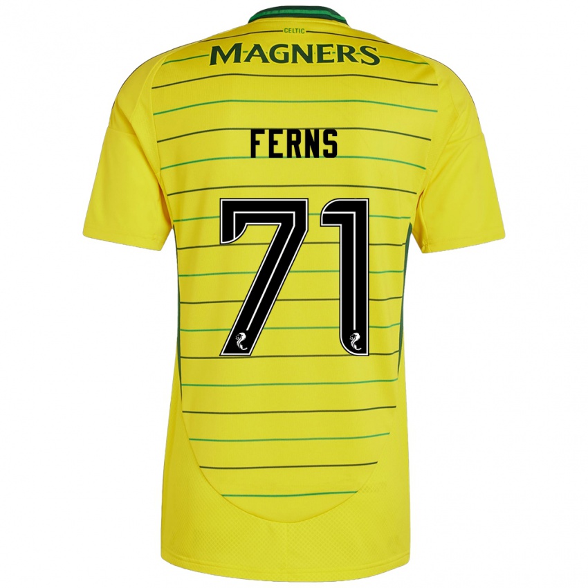 Niño Camiseta Abbie Ferns #71 Amarillo 2ª Equipación 2024/25 La Camisa México