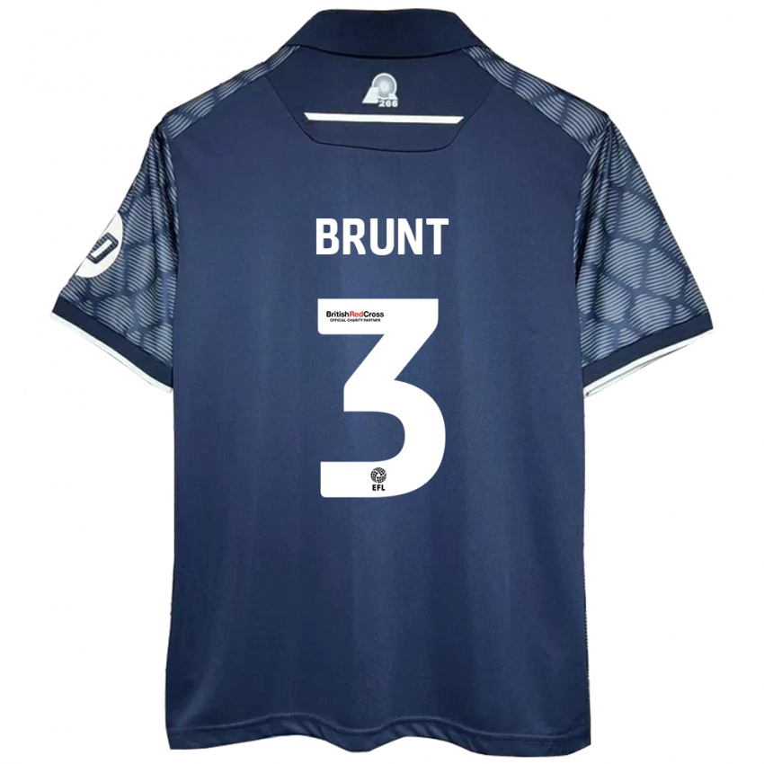 Niño Camiseta Lewis Brunt #3 Negro 2ª Equipación 2024/25 La Camisa México