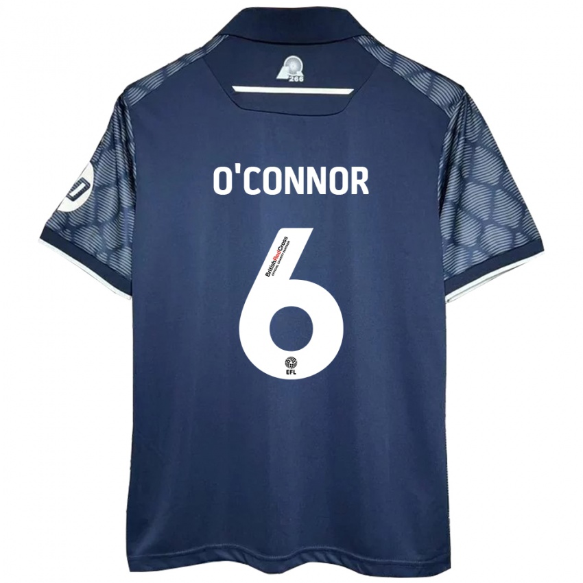 Niño Camiseta Thomas O'connor #6 Negro 2ª Equipación 2024/25 La Camisa México