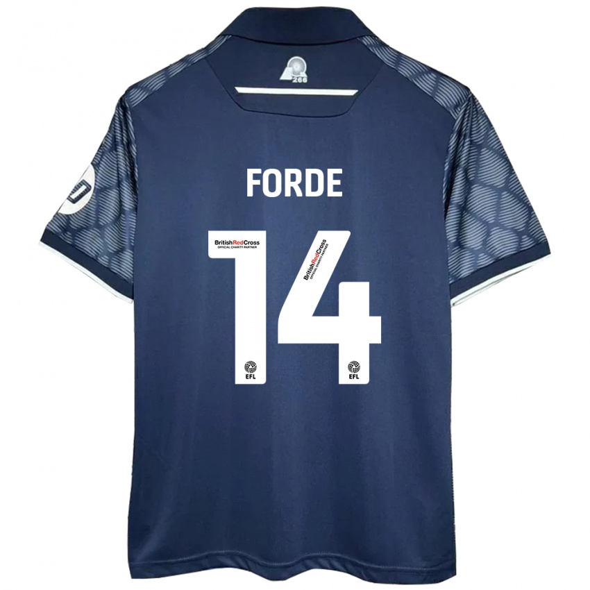 Niño Camiseta Anthony Forde #14 Negro 2ª Equipación 2024/25 La Camisa México