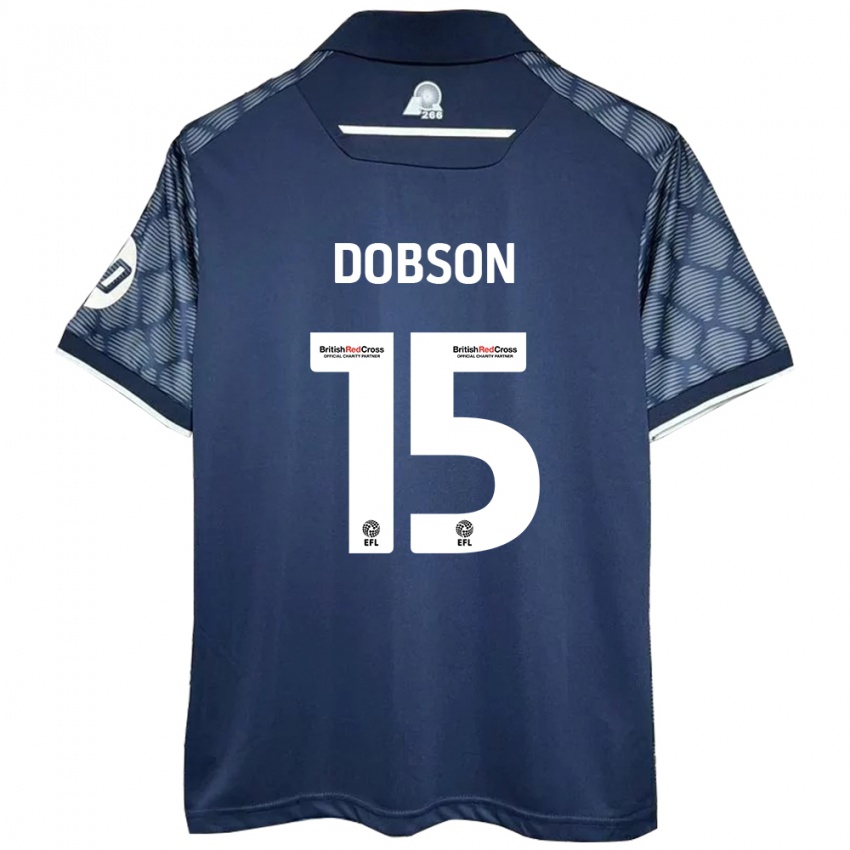 Niño Camiseta George Dobson #15 Negro 2ª Equipación 2024/25 La Camisa México