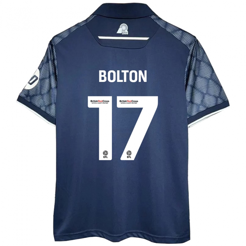 Niño Camiseta Luke Bolton #17 Negro 2ª Equipación 2024/25 La Camisa México