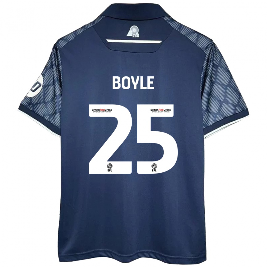 Niño Camiseta Will Boyle #25 Negro 2ª Equipación 2024/25 La Camisa México