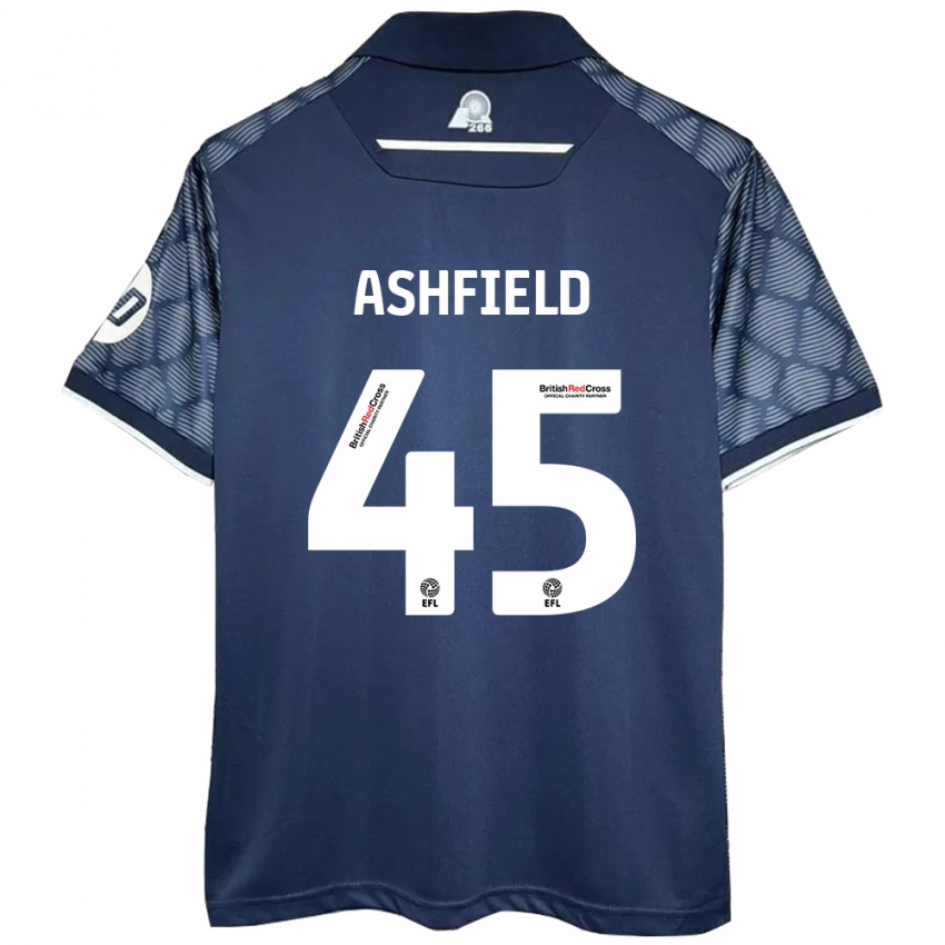 Niño Camiseta Harry Ashfield #45 Negro 2ª Equipación 2024/25 La Camisa México