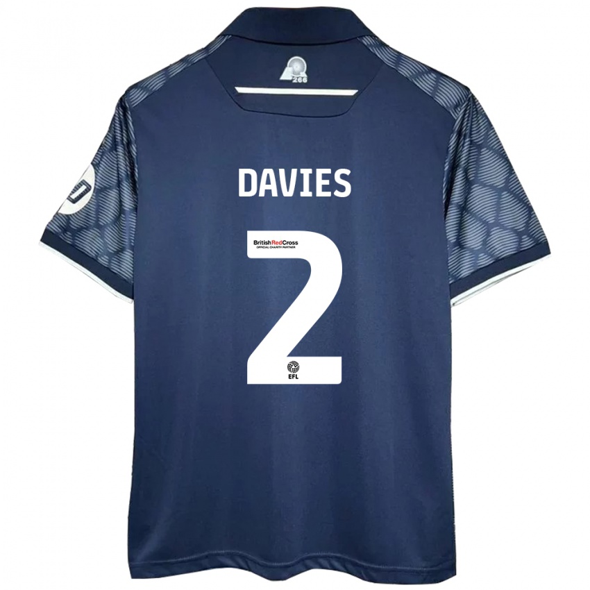 Niño Camiseta Phoebe Davies #2 Negro 2ª Equipación 2024/25 La Camisa México