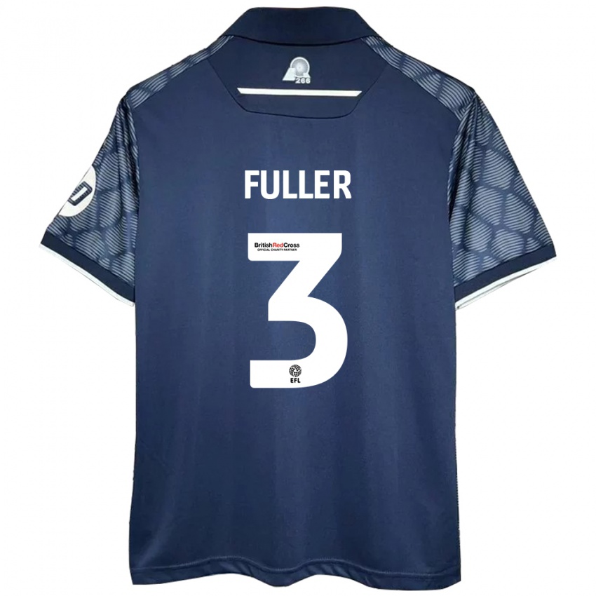 Niño Camiseta Olivia Fuller #3 Negro 2ª Equipación 2024/25 La Camisa México