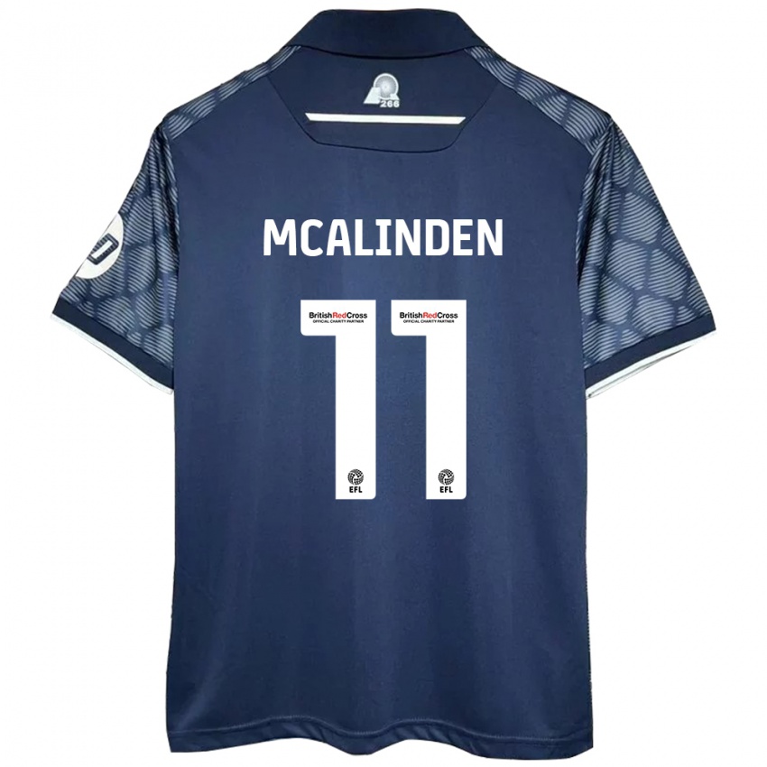 Niño Camiseta Liam Mcalinden #11 Negro 2ª Equipación 2024/25 La Camisa México