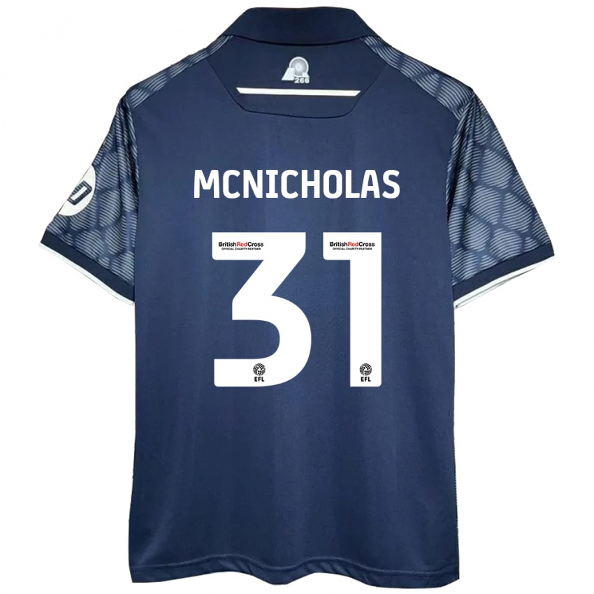 Niño Camiseta Luke Mcnicholas #31 Negro 2ª Equipación 2024/25 La Camisa México