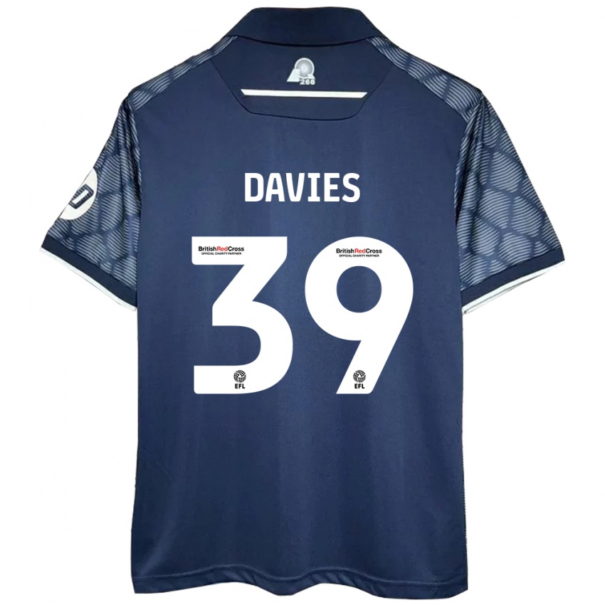 Niño Camiseta Daniel Davies #39 Negro 2ª Equipación 2024/25 La Camisa México